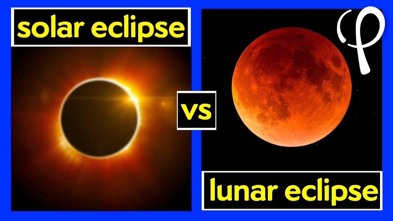 What's the difference between a solar and lunar eclipse?