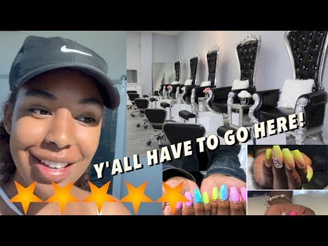 My FIRST time going to a BLACK OWNED Nail Salon!...