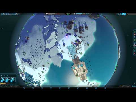 Planetary Annihilation 9 Player Free For All - All the single bridges