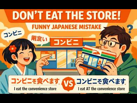 #7 Don't eat the Convenience Store! 🏢😂 | Funny Japanese Mistake #podcast #learnjapanese #learning