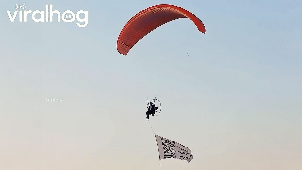 Paragliding Proposal Over San Juan Sunset || ViralHog