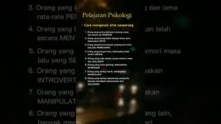 Download lagu pelajaran psikologi cara mengenali sifat seseorang mp3