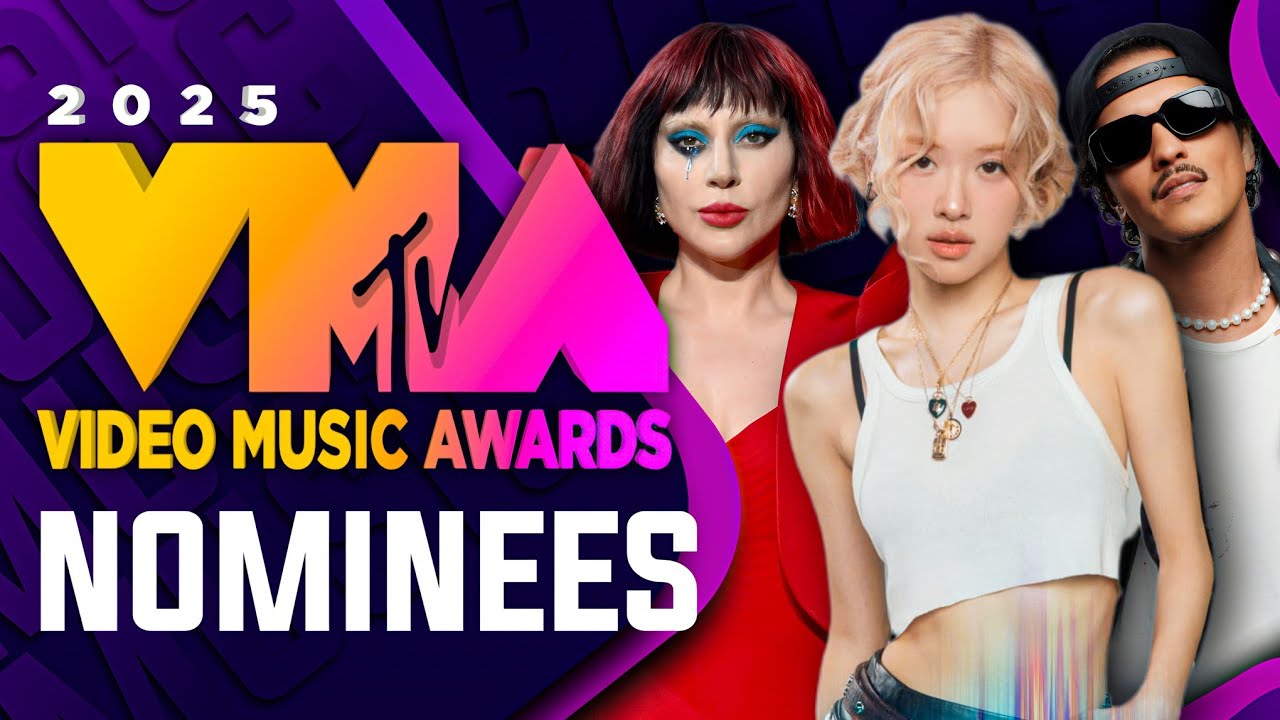 Lady Gaga Leads 2025 MTV VMA Nominations with 12 Nods; Ceremony Set for September 7