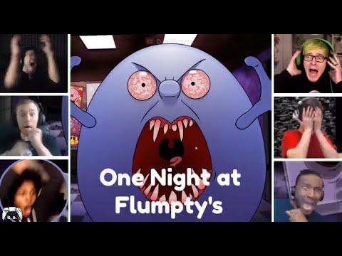 Gamers React to the First Jumpscare | One Night at Flumpty's