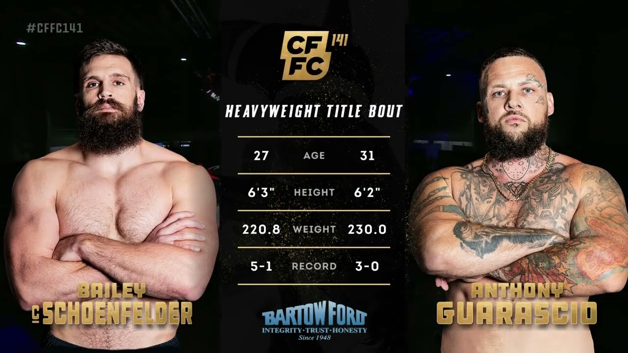 CFFC Pelea Gratis: Anthony Guarascio vs Bailey Schoenfelder