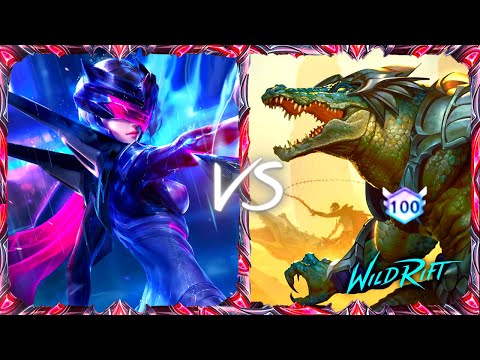 Wild Rift - Fiora vs Renekton Baron Lane Gameplay（Season 8）HD 1080p