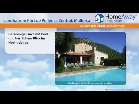 Pollenca/Pollensa: Geräumige Finca mit Pool und herrlichem Blick ins - FeWo-direkt.de Video