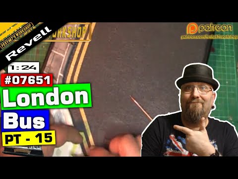 Revell London Routemaster Bus Build -1:24 - [with lighting, passengers & diorama]. - P15