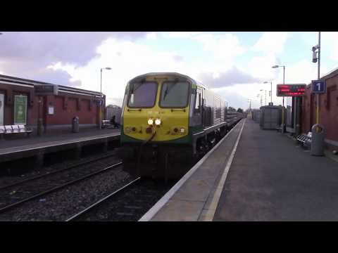 (RARE) IE 201 Class loco 218 on a Materials Train at Drumcondra 27/2/18