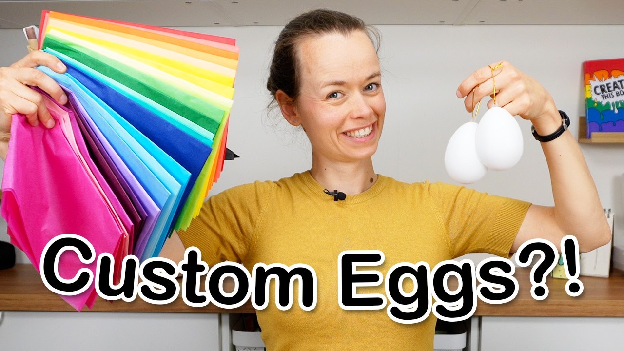 I Made Custom Easter Eggs with Tissue Paper!