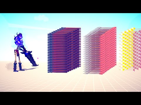 HOW MANY ARCHERS CAN STOP GRIEVING TITAN - Totally Accurate Battle Simulator TABS