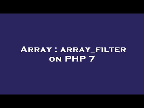 Array Array_filter On Php 7