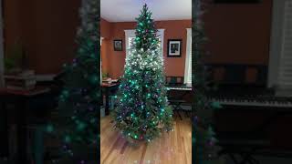 Noma Advanced Aurora Music And Light Show Christmas Tree Canadian Tire Review and Demonstration