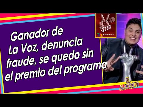 Fernando Sujo hace publico que fue victima de fraude con el premio de LA VOZ