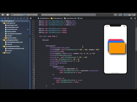 SwiftUI - CardDragGesture, Element drag gesture, moving view with drag gesture with animation