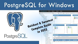 How to install PostgreSQL + pgAdmin + PSQL shell on windows | Latest 2022 | postgresql for windows