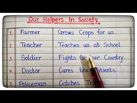 Community Helpers | Our Helpers from Society