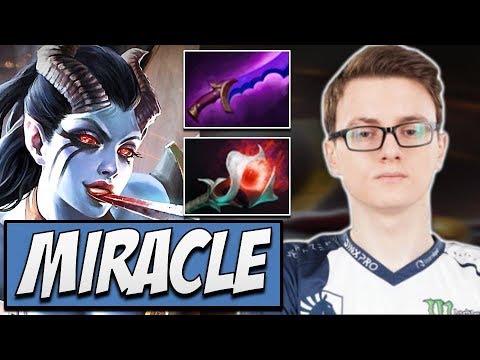 Liquid.Miracle QOP with Shadow Blade Dota Gameplay