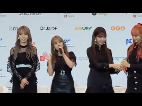 [FANCAM] 190706 IZ*ONE introduces themselves at KCON NY 2019's Artist Engagement
