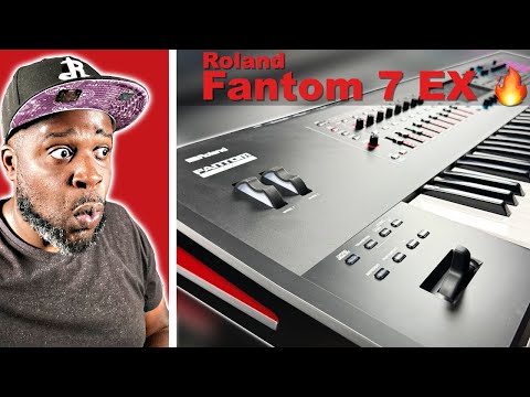 Made a Crazy Beat on the New Roland Fantom 7 EX Synthesizer 🔥