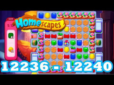 Homescapes Level 12236 - 12240 HD 3 - match puzzle Gameplay | android | IOS | 12237 | 12238 | 12239