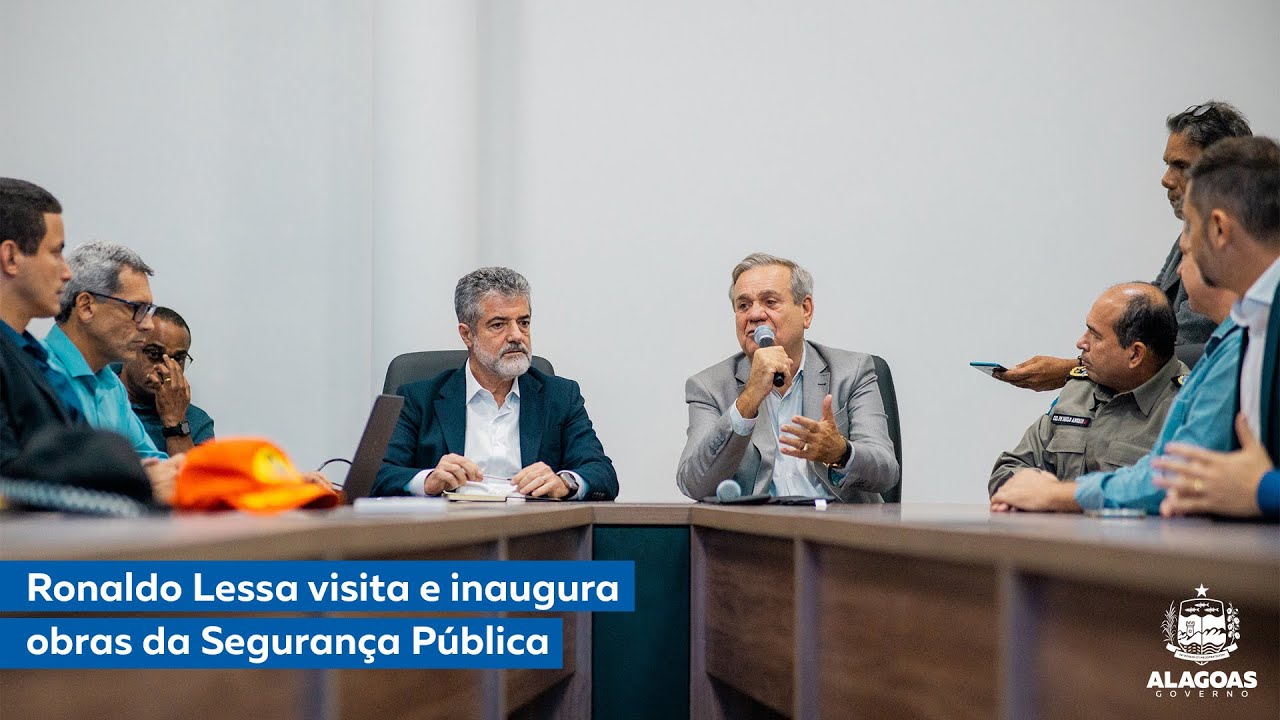 Ronaldo Lessa visita e inaugura obras na segurança pública
