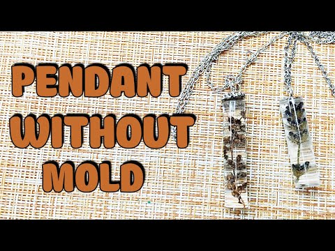 Pendant without mold.Epoxy resin