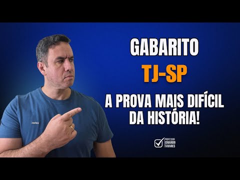 Gabarito TJ-SP | Matemática e Raciocínio Lógico | Vunesp 2025.
