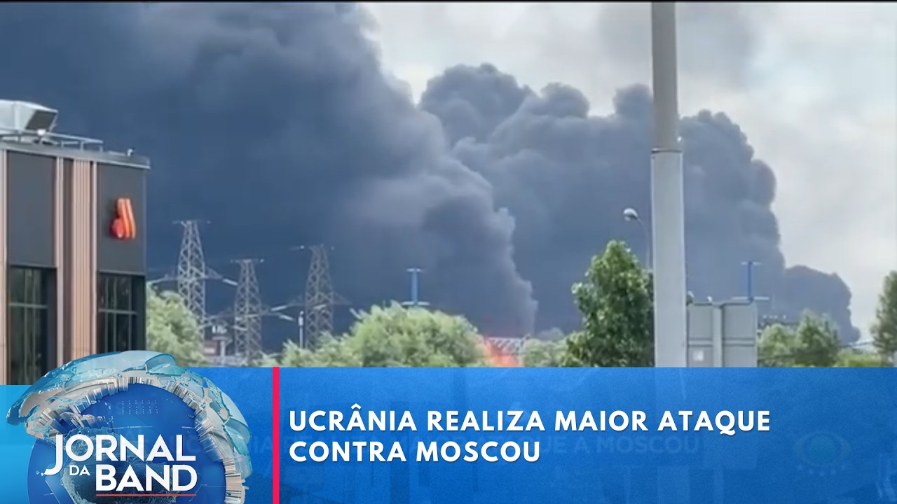 Ucrânia realiza maior ataque contra Moscou desde inicio da guerra | Jornal da Band