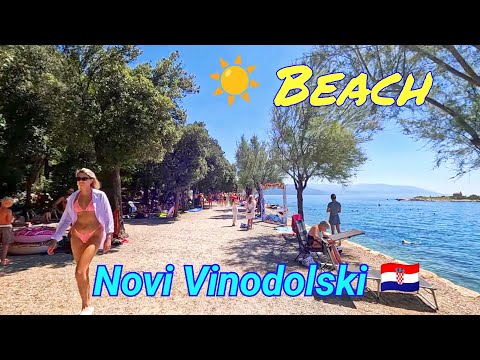 Plaža 🏖️ Novi Vinodolski 2025 ☀️ Beach Croatia 🏖️