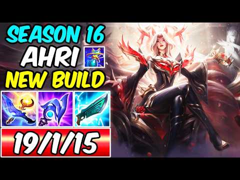 NEW BUILD - SEASON 16 AHRI MID with NEW ITEMS - How to Play & Carry with Ahri S+ | League of Legends