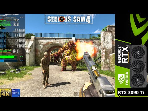 Serious Sam 4 Ultra Settings 4K | RTX 3090 Ti | i9 12900K 5.3GHz