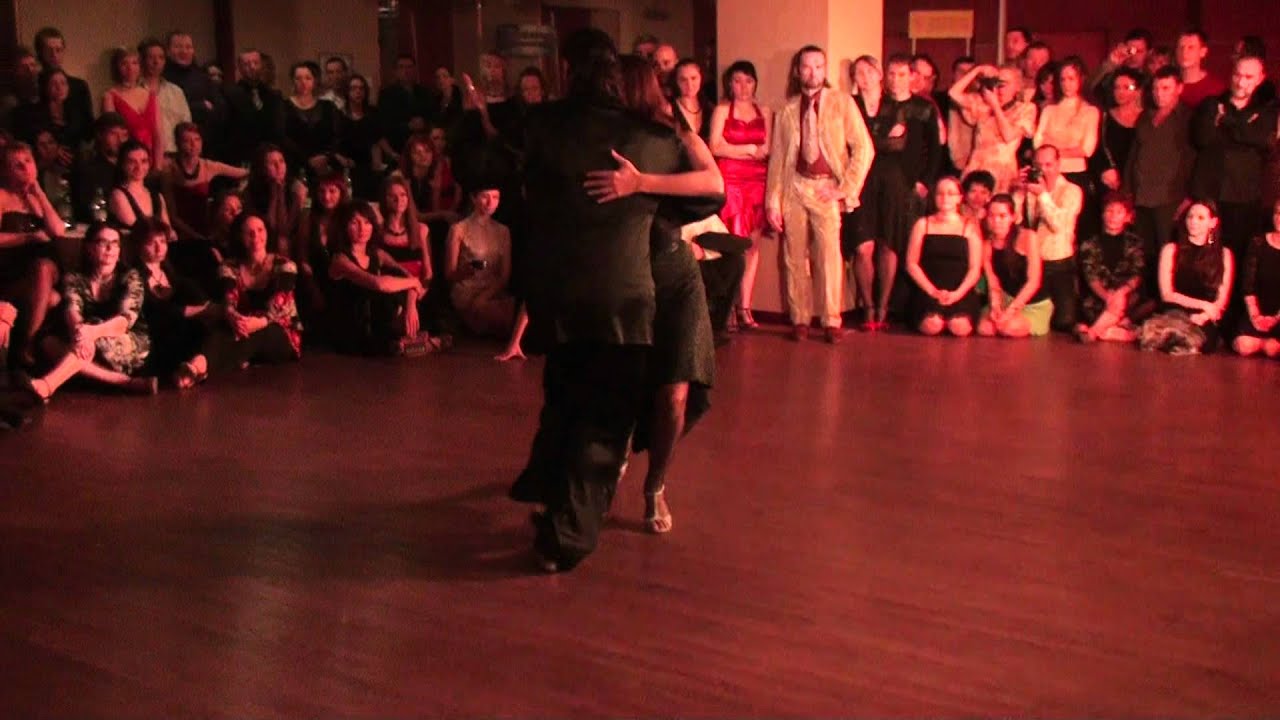 Video thumbnail for Diego Riemer El Pajaro and Maria Belen Giachello,  Tango festival Argentinskie kanikui, St Petersburg, Russia, Feb  2011, milonga, tango 1