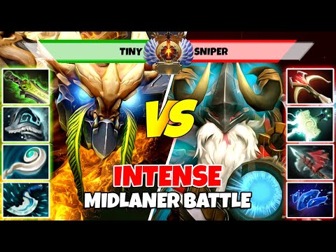 TINY (Mid) vs SNIPER (Mid) - Epic Battle Of Immortal Rank Dota 2 Players - Z Dota 2