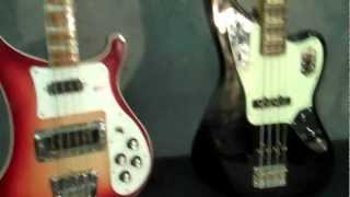 Video thumbnail for Rickenbacker 4003 vs black Fender Jaguar bass guitar by Ra Bob