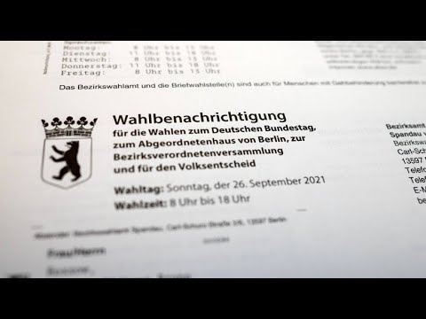 Berlin verschickt Wahlbenachrichtigungen