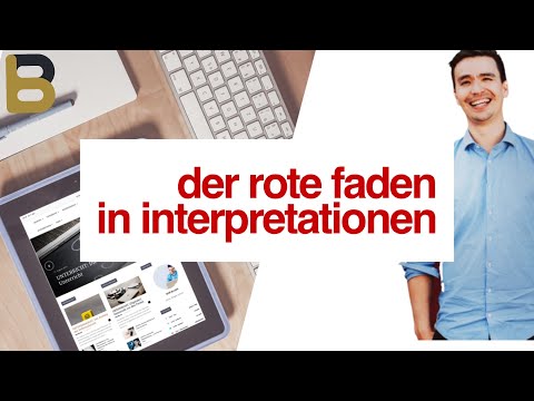 Writing better interpretations: Getting a common thread in the interpretation