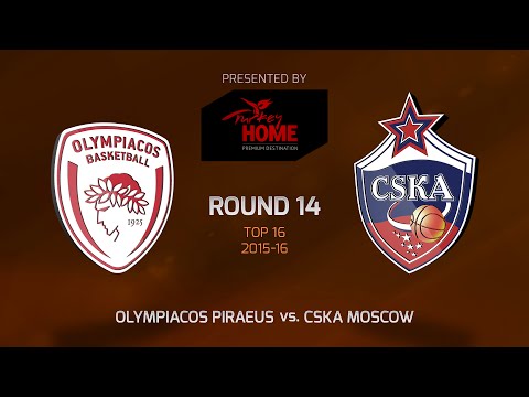 Highlights: Top 16, Round 14, Olympiacos Piraeus 96-99 CSKA Moscow