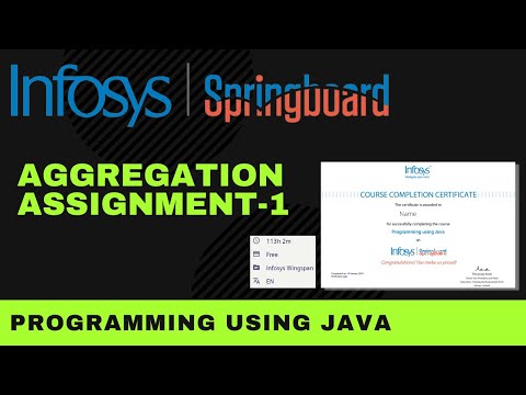 Aggregation Assignment 1 Programming Using Java Infosys Springboard