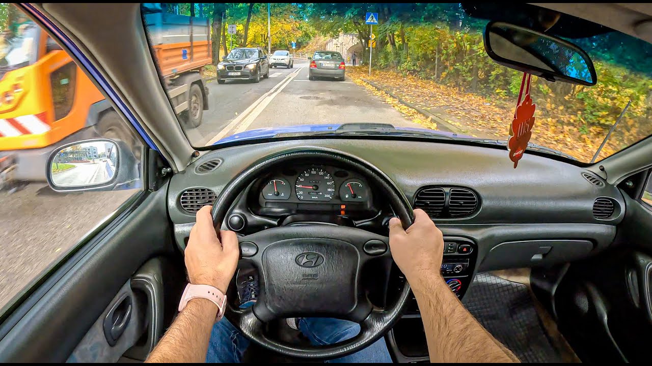 1995 Hyundai Accent I [1.3 I GLS 60HP] | POV Test Drive ...