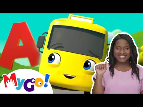 ABC Song | MyGo! Sign Language For Kids | Lellobee Kids Songs