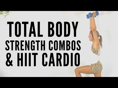 40 minTotal Body Workout! Strength Combos and a HIIT Cardio!