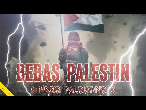 BEBAS PALESTIN - Rabbani, Inteam, Saujana & Nowseeheart (LIRIK LAGU)