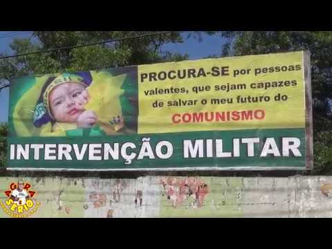 Outdour na entrada da cidade de Juquitiba pede a Intervenção Militar