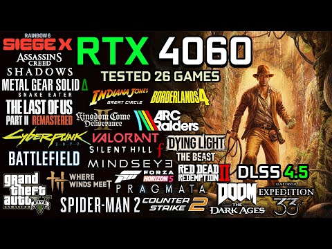 RTX 4060 in 2026 : Test in 26 Games - Gaming Test in 2026