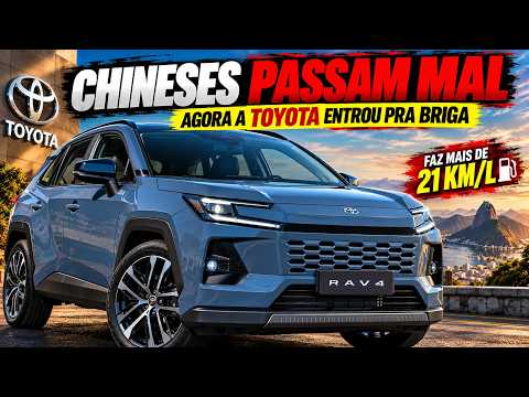 NOVO RAV 4 HÍBRIDO A RESPOSTA DA TOYOTA AOS CHINESES! +21 KM/L 10 ANOS DE GARANTIA E CONFIABILIDADE!