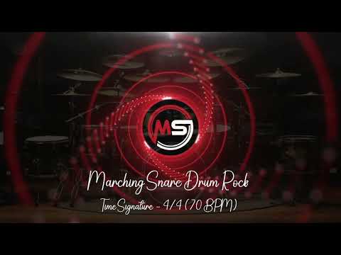 70 BPM ‖ Marching Snare Drum Rock #1 ‖ 4/4 Drum Beat ‖ Drum Track ‖ Metronome