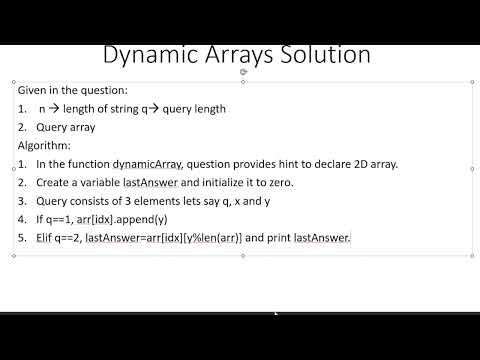 Hackerrank Dynamic Array Datastructures Problem Discussion Solution
