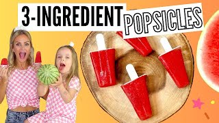 Easy 3-Ingredient Watermelon Popsicles // Lindsay Ann
