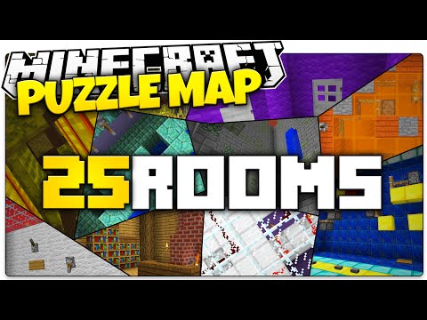 Minecraft | 25 ROOMS (Minecraft Puzzle Map)